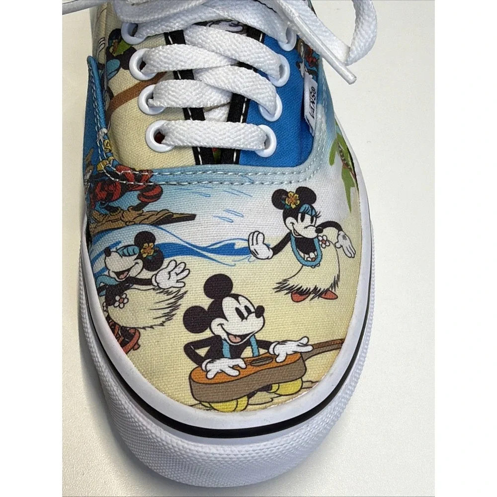 Vans x Disney Authentic Mickey Mouse Aloha Sneaker Limited Ed. Men‎ 7 Women 8.5